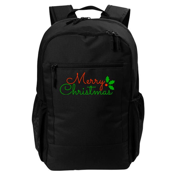 Merry Christmas Festive Logo Daily Commute Backpack