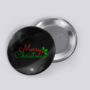 Merry Christmas Festive Logo Button