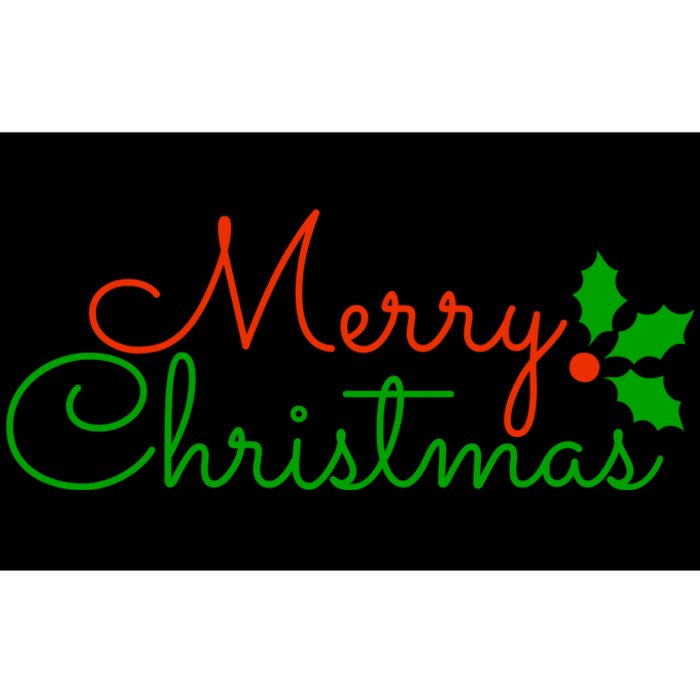 Merry Christmas Festive Logo Bumper Sticker