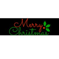 Merry Christmas Festive Logo Bumper Sticker