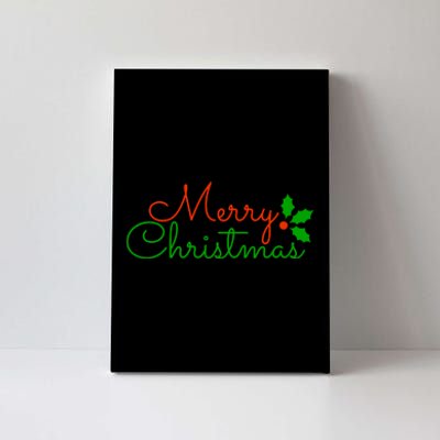 Merry Christmas Festive Logo Canvas