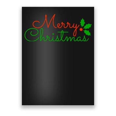 Merry Christmas Festive Logo Poster