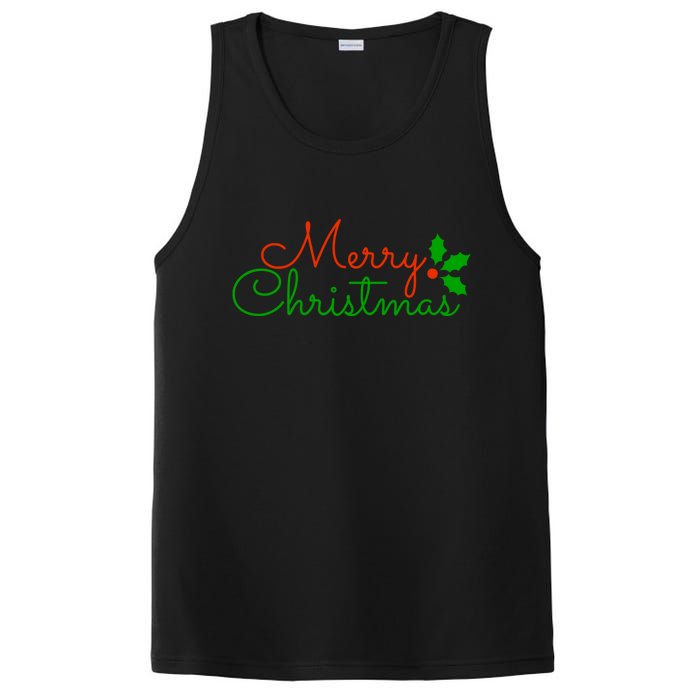 Merry Christmas Festive Logo PosiCharge Competitor Tank