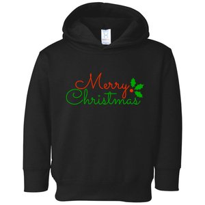 Merry Christmas Festive Logo Toddler Hoodie