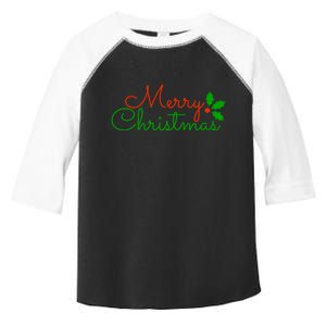 Merry Christmas Festive Logo Toddler Fine Jersey T-Shirt