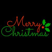 Merry Christmas Festive Logo Cropped Pullover Crew
