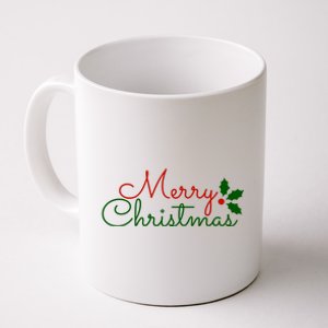 Merry Christmas Festive Logo Coffee Mug