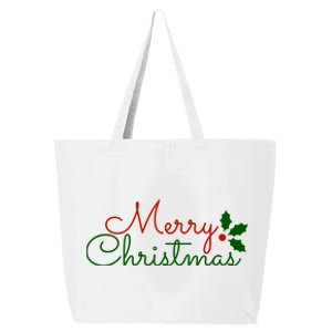 Merry Christmas Festive Logo 25L Jumbo Tote