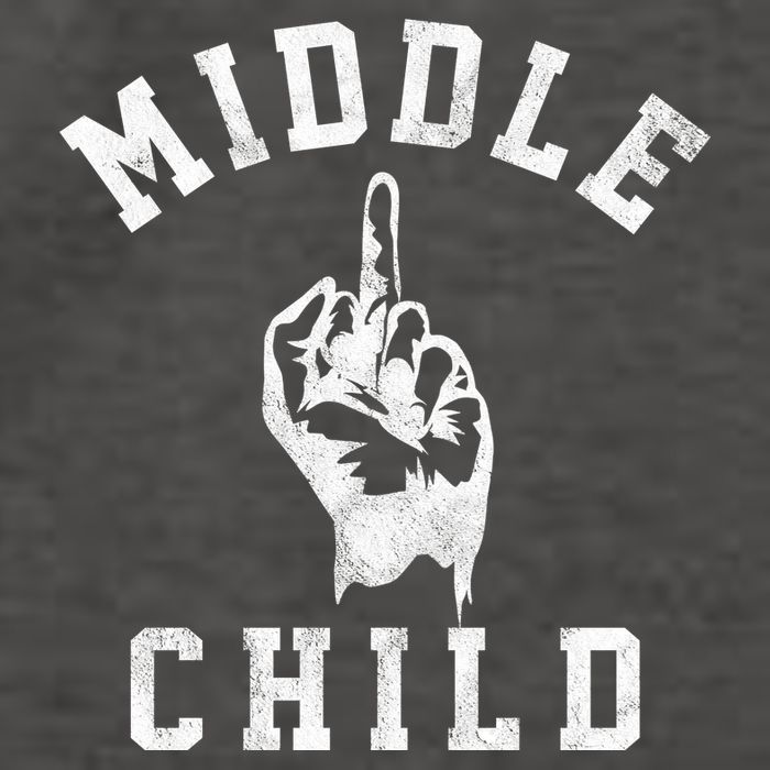 Middle Child Funny Offensive Adult Humor Finger Vector Backpack