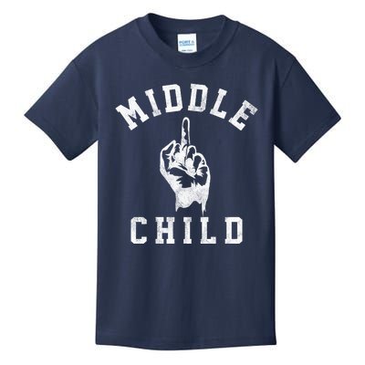 Middle Child Funny Offensive Adult Humor Finger Kids T-Shirt