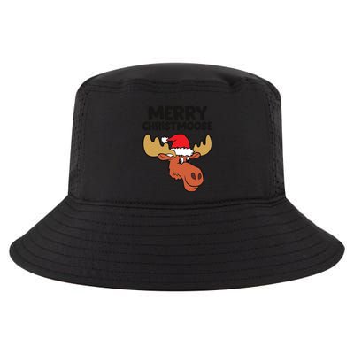 Merry Christmoose Funny Moose Christmas Hat Moose Cool Gift Cool Comfort Performance Bucket Hat