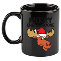 Merry Christmoose Funny Moose Christmas Hat Moose Cool Gift 11oz C Handle Ceramic Mug