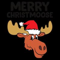 Merry Christmoose Funny Moose Christmas Hat Moose Cool Gift 16 in Basic Backpack