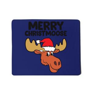 Merry Christmoose Funny Moose Christmas Hat Moose Cool Gift Mousepad