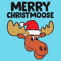 Merry Christmoose Funny Moose Christmas Hat Moose Cool Gift Button