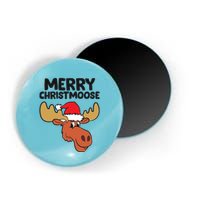 Merry Christmoose Funny Moose Christmas Hat Moose Cool Gift Magnet