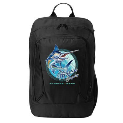 Marlin Country Florida Keys, Saltwater Fishing Tee City Backpack