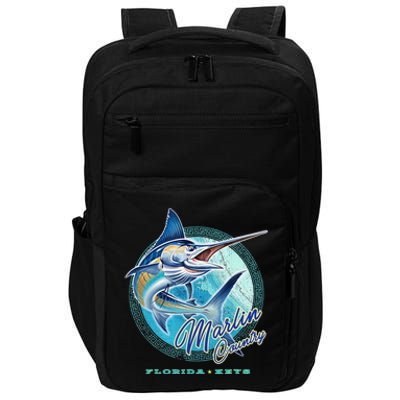 Marlin Country Florida Keys, Saltwater Fishing Tee Impact Tech Backpack