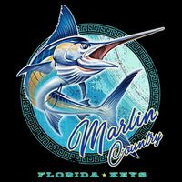 Marlin Country Florida Keys, Saltwater Fishing Tee Backpack