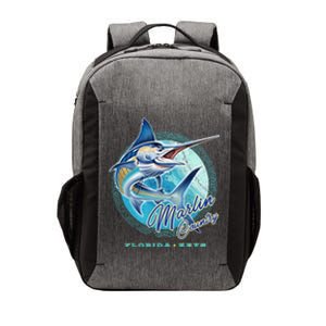 Marlin Country Florida Keys, Saltwater Fishing Tee Vector Backpack