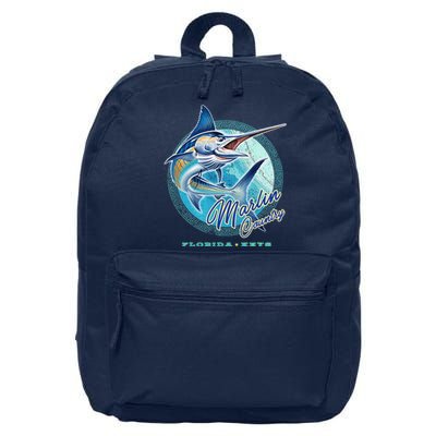 Marlin Country Florida Keys, Saltwater Fishing Tee 16 in Basic Backpack