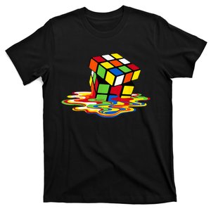 Melting Cube Funny Rubik Rubix Rubics Player Cube T-Shirt