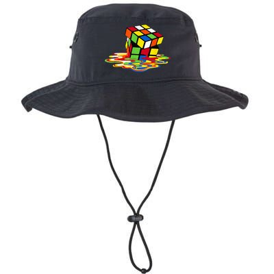 Melting Cube Funny Rubik Rubix Rubics Player Cube Legacy Cool Fit Booney Bucket Hat