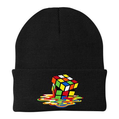 Melting Cube Funny Rubik Rubix Rubics Player Cube Knit Cap Winter Beanie