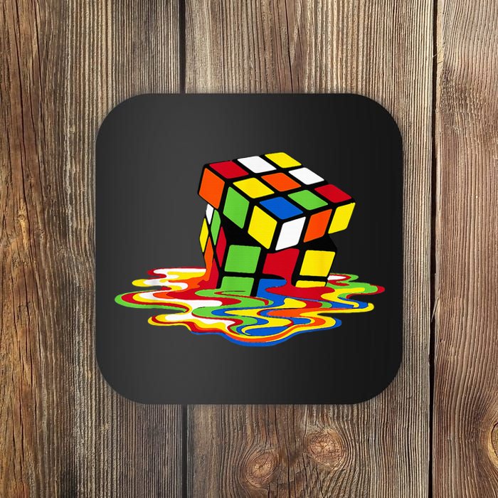 Melting Cube Funny Rubik Rubix Rubics Player Cube Coaster