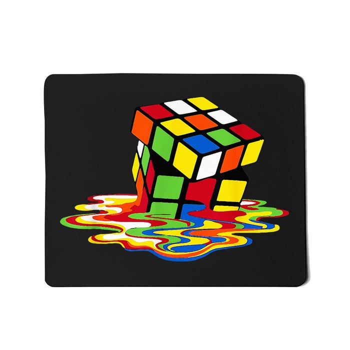 Melting Cube Funny Rubik Rubix Rubics Player Cube Mousepad