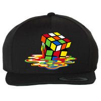 Melting Cube Funny Rubik Rubix Rubics Player Cube Wool Snapback Cap