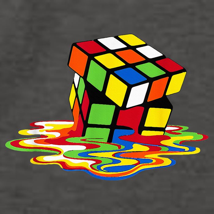 Melting Cube Funny Rubik Rubix Rubics Player Cube Vector Backpack