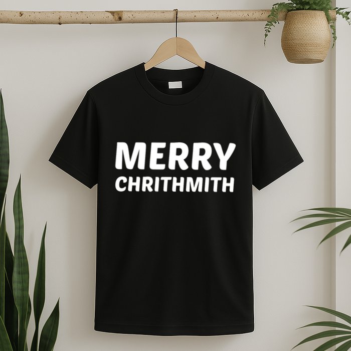 Merry Chrithmith Funny Christmas Lisp Joke T-Shirt