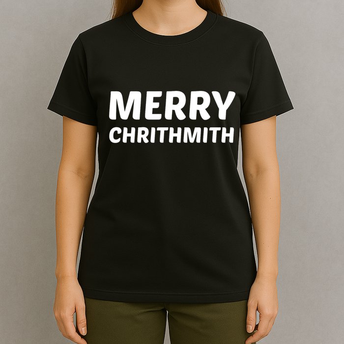 Merry Chrithmith Funny Christmas Lisp Joke T-Shirt