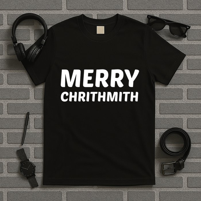 Merry Chrithmith Funny Christmas Lisp Joke T-Shirt