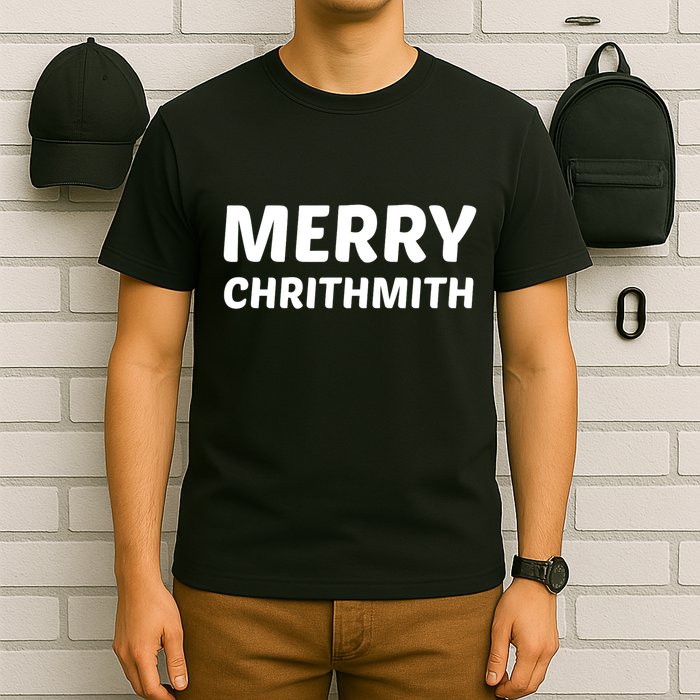 Merry Chrithmith Funny Christmas Lisp Joke T-Shirt