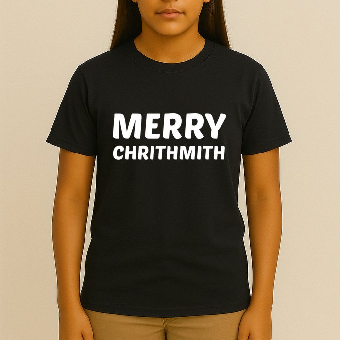 Merry Chrithmith Funny Christmas Lisp Joke T-Shirt