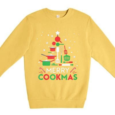 Merry Cookmas Funny Xmas Chef Cooking Christmas Tree Tank Top Premium Crewneck Sweatshirt