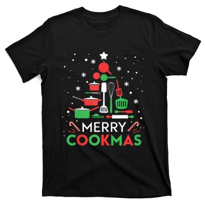 Merry Cookmas Funny Xmas Chef Cooking Christmas Tree Tank Top T-Shirt