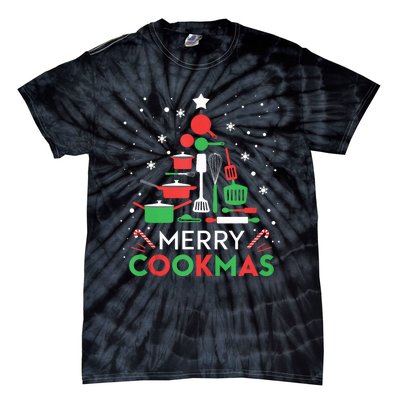 Merry Cookmas Funny Xmas Chef Cooking Christmas Tree Tank Top Tie-Dye T-Shirt