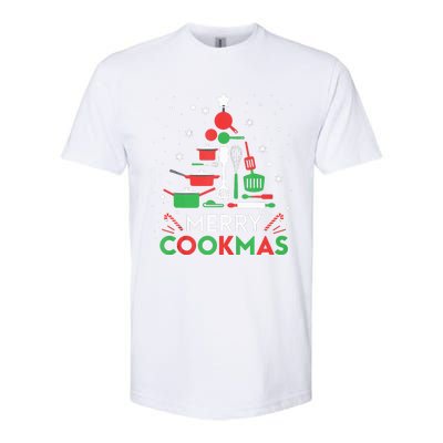 Merry Cookmas Funny Xmas Chef Cooking Christmas Tree Tank Top Softstyle CVC T-Shirt