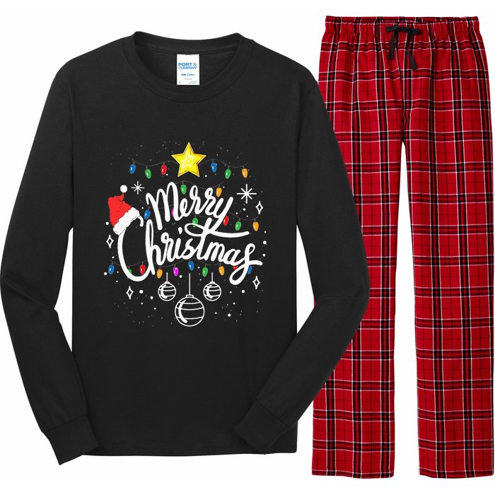 Merry Christmas Family Funny Christmas Long Sleeve Pajama Set