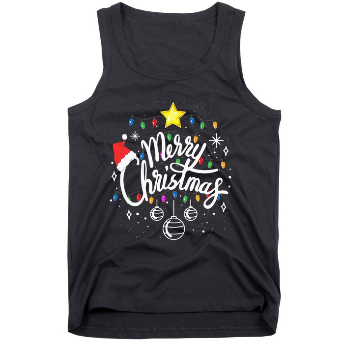 Merry Christmas Family Funny Christmas Tank Top