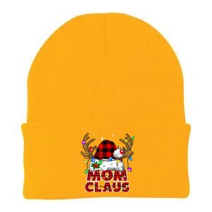 Mom Claus Family Matching Christmas Santa Costume Mom Gift Knit Cap Winter Beanie