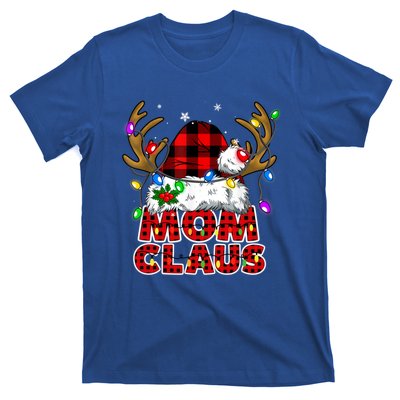 Mom Claus Family Matching Christmas Santa Costume Mom Gift T-Shirt