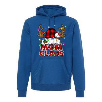 Mom Claus Family Matching Christmas Santa Costume Mom Gift Premium Hoodie