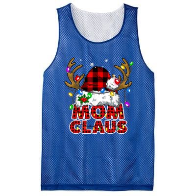 Mom Claus Family Matching Christmas Santa Costume Mom Gift Mesh Reversible Basketball Jersey Tank