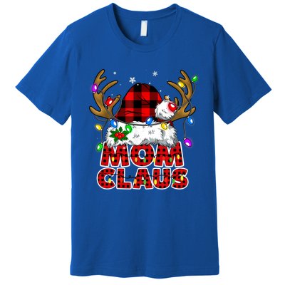 Mom Claus Family Matching Christmas Santa Costume Mom Gift Premium T-Shirt