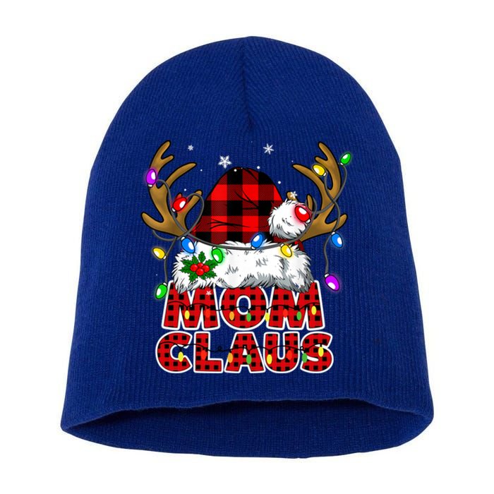 Mom Claus Family Matching Christmas Santa Costume Mom Gift Short Acrylic Beanie