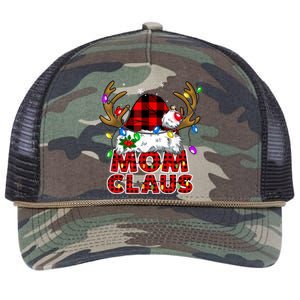 Mom Claus Family Matching Christmas Santa Costume Mom Gift Retro Rope Trucker Hat Cap